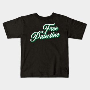 Free Palestine Support Palestine Kids T-Shirt